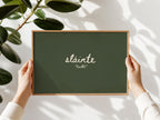 Sláinte Olive Irish print – room mockup 9