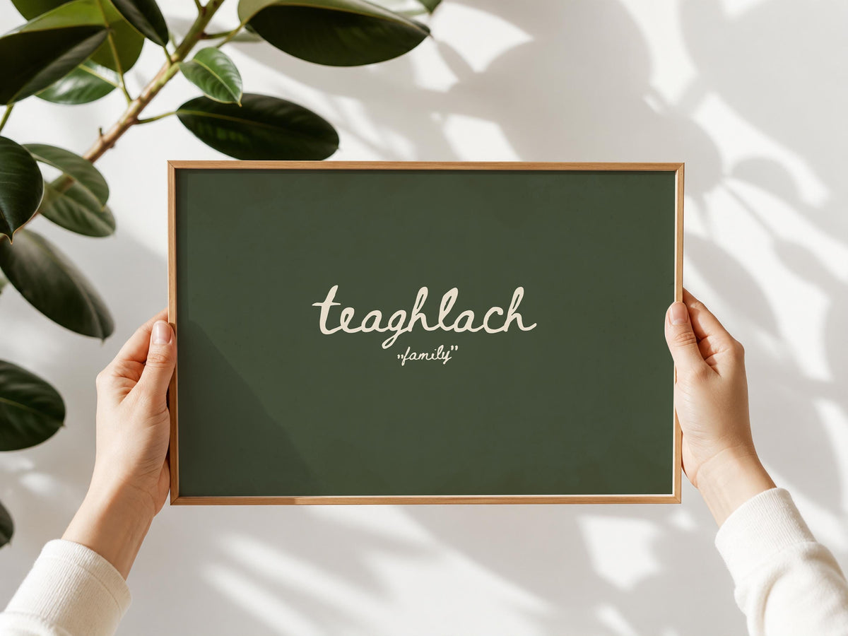 Teaghlach Family Sage Irish print – photo 10