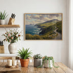 Dingle Peninsula oil painting Irish print – wall mockup 5