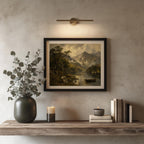 Killarney Upper Lake oil painting Irish print – wall mockup 2