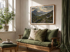 Irish valley and lake oil painting Irish print – wall mockup 5