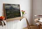 Connemara landscape oil painting Irish print – wall mockup 6