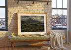 Connemara landscape oil painting Irish print – wall mockup 2