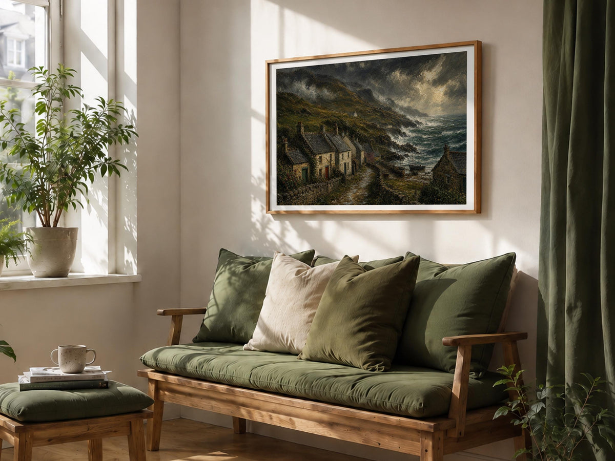 Stormy Irish coast print – mockup 5