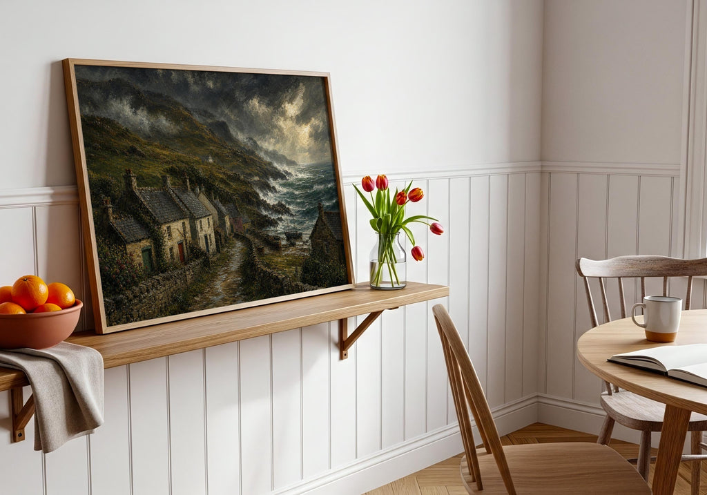 Stormy Irish coast print – mockup 2