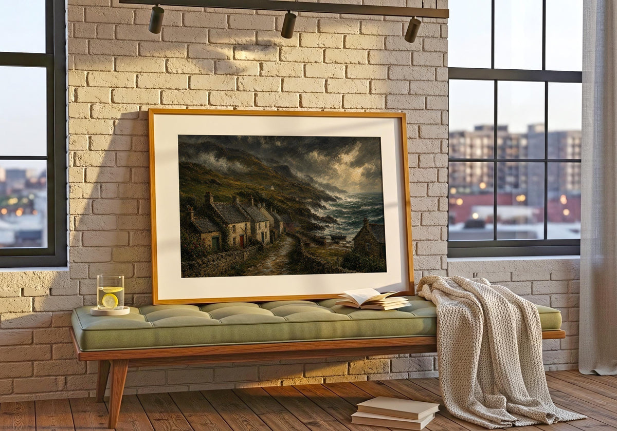 Stormy Irish coast print – mockup 6