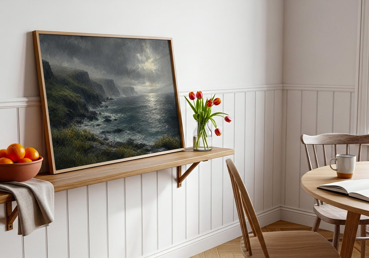 Stormy Irish coast print – mockup 6
