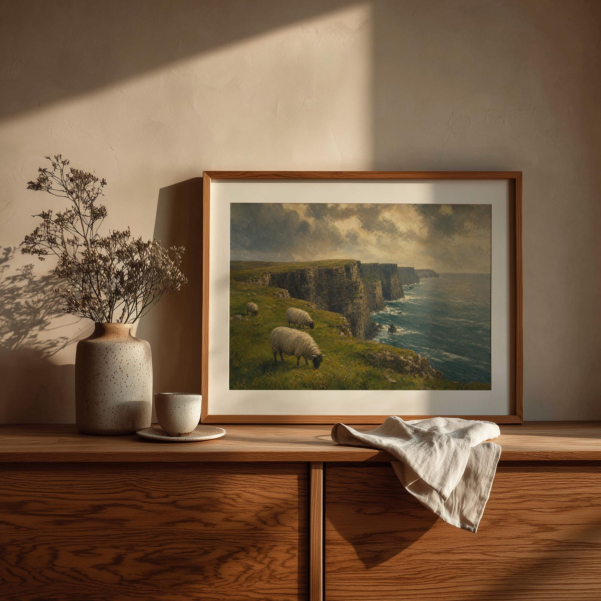 Cliffs of Moher sheep print – mockup 6