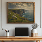 Cliffs of Moher sheep print – mockup 2