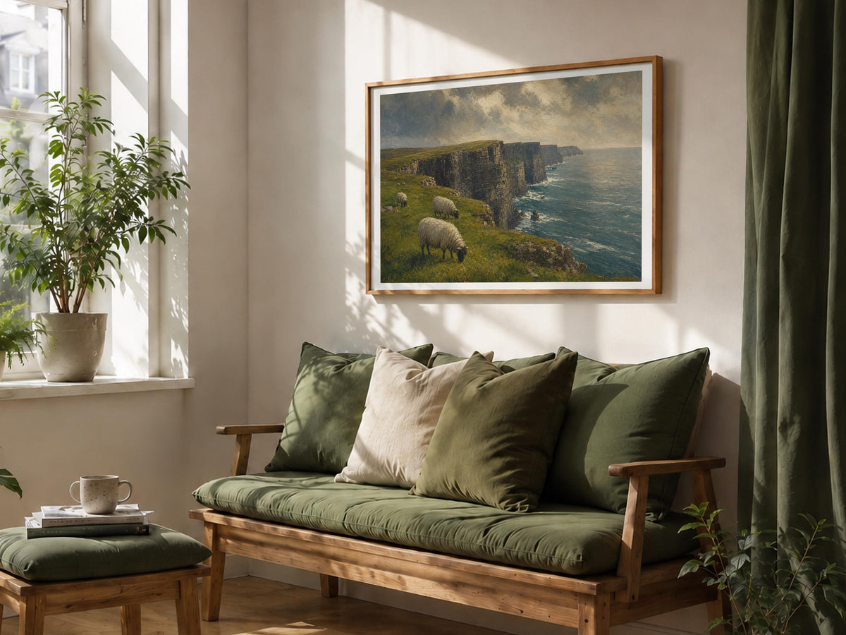 Cliffs of Moher sheep print – mockup 8