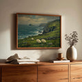 Irish coast sheep print – mockup 2