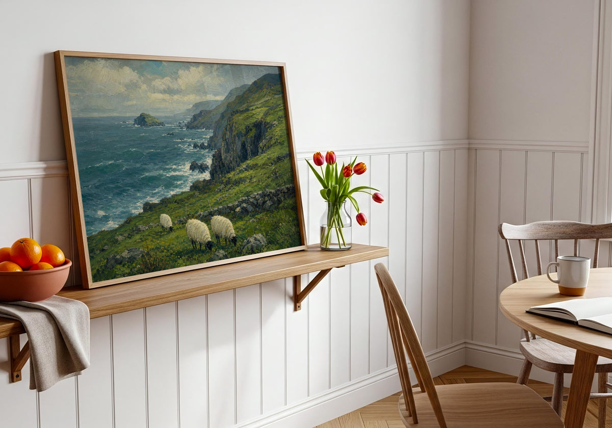 Irish coast sheep print – mockup 9