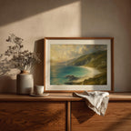 Keem Bay Achill Island vintage Irish print – wall mockup 3