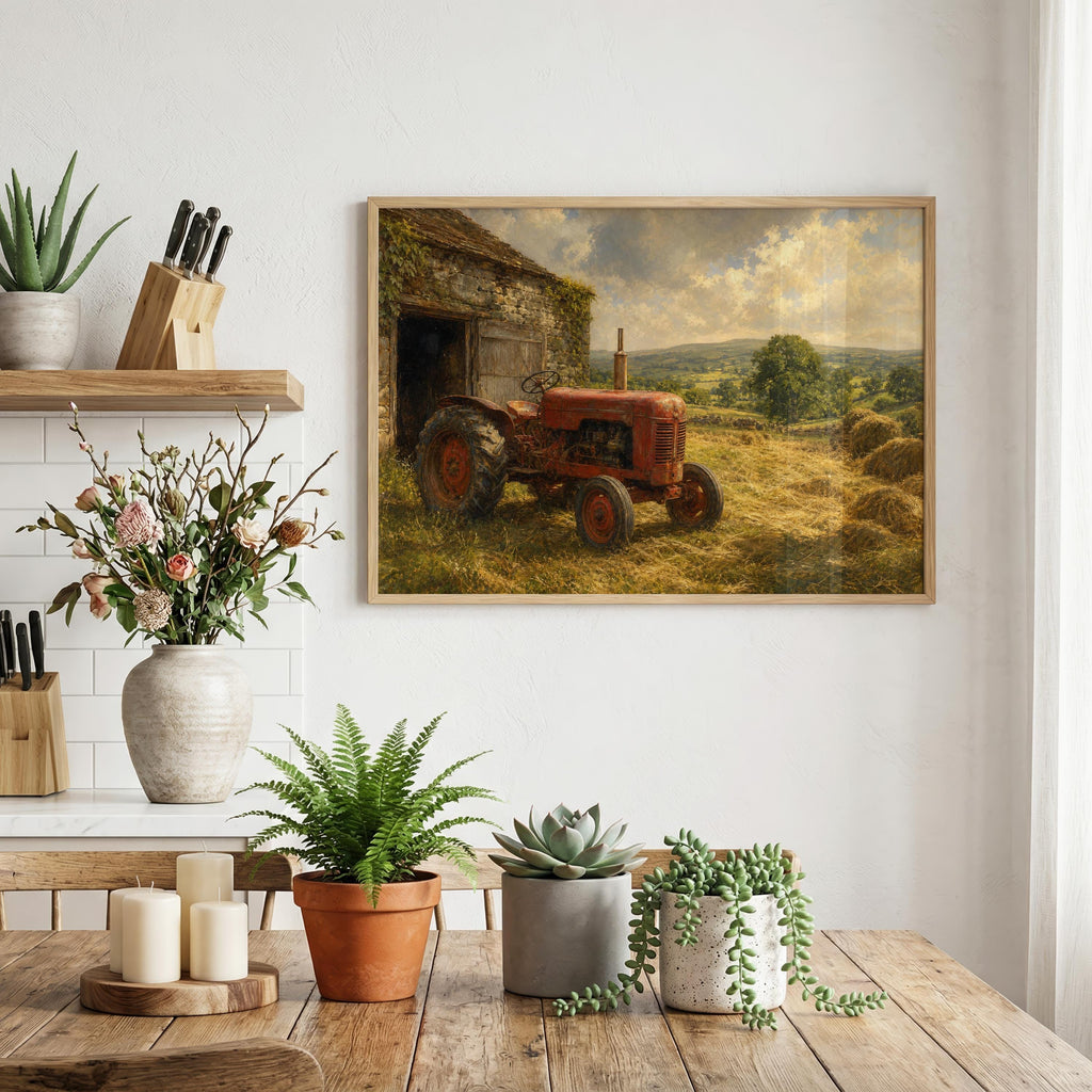 Red tractor Irish print – mockup 4