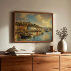 Kinsale Harbour Sailboat Irish print – wall mockup 4