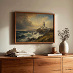 Fanad Head Lighthouse painting Irish print – wall mockup 6