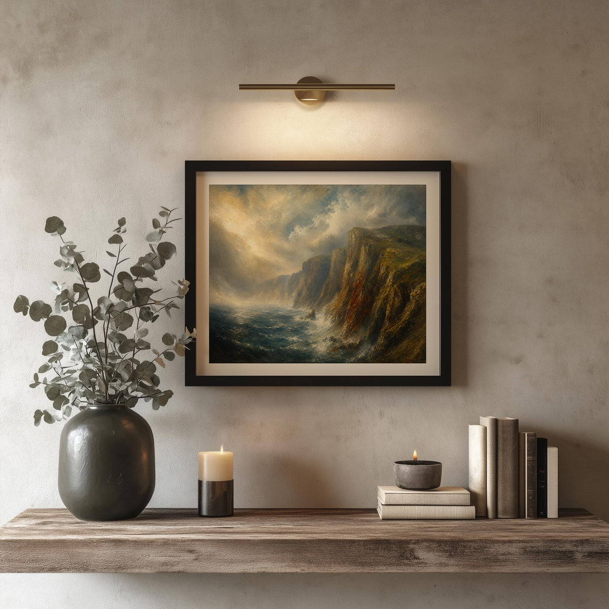Slieve League cliffs Irish print – mockup 3