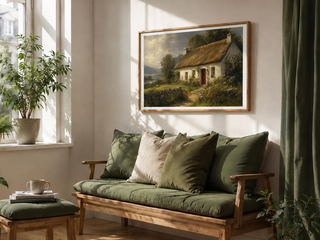 Red door cottage Irish print – mockup 8