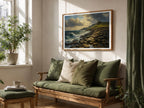 Giant's Causeway oil painting Irish print – wall mockup 5