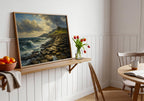 Giant's Causeway oil painting Irish print – wall mockup 6
