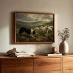 Irish herding dog painting Irish print – wall mockup 6