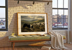 Irish herding dog painting Irish print – wall mockup 7