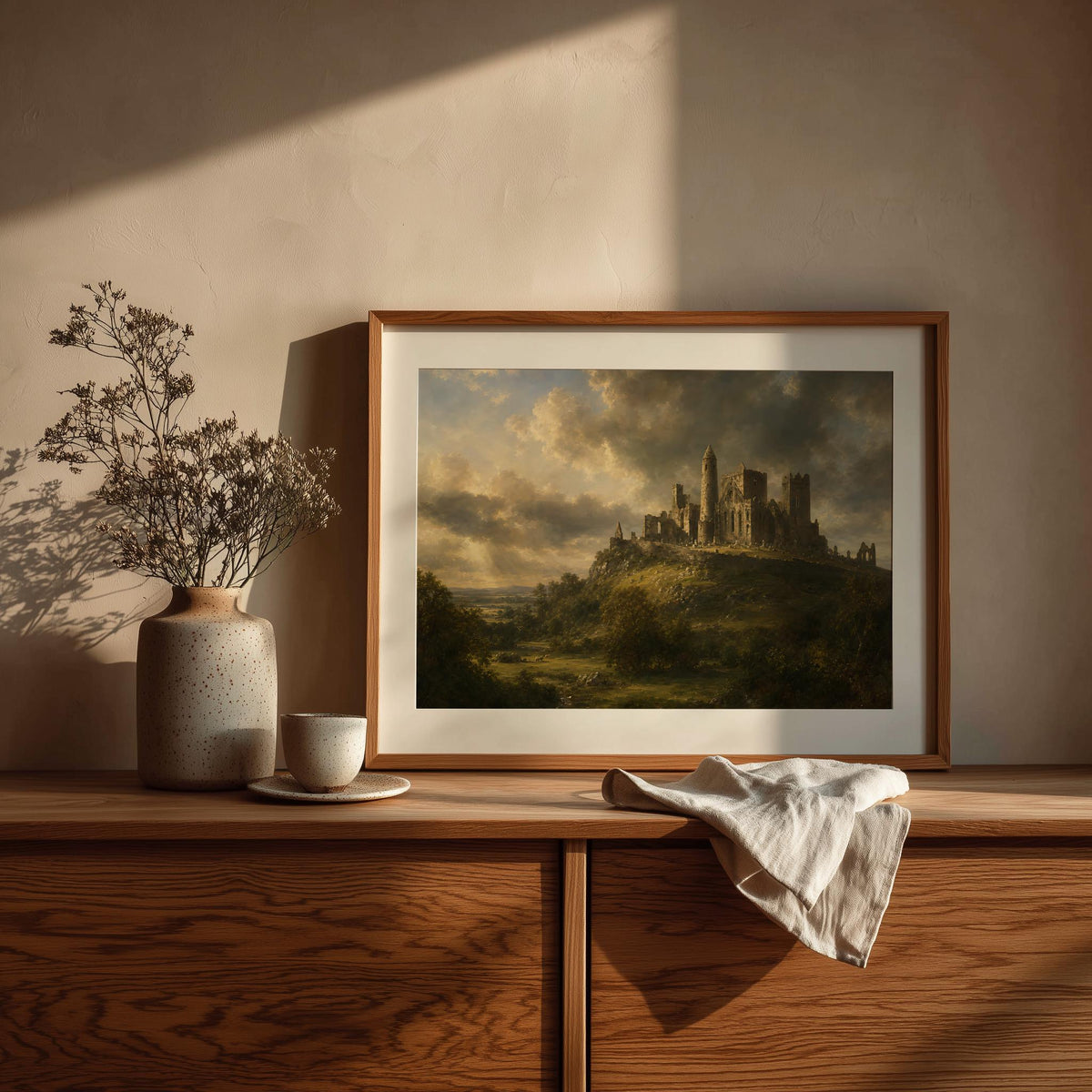 Rock of Cashel Irish print – mockup 4