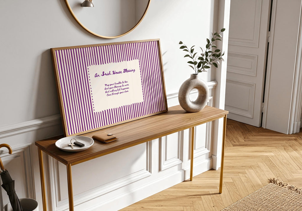 Irish House Blessing Retro Stripe print – photo 7