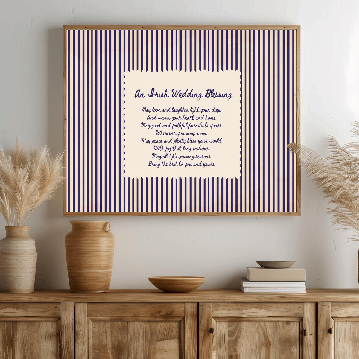 Irish Wedding Blessing Navy print – photo 2