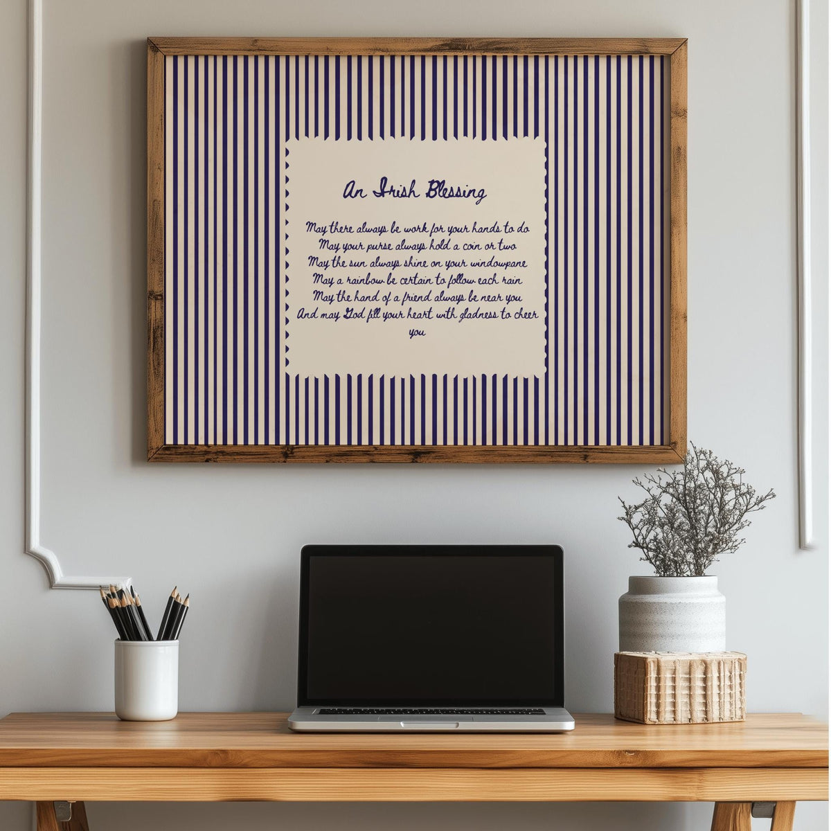 Irish Blessing Irish print – room mockup 2