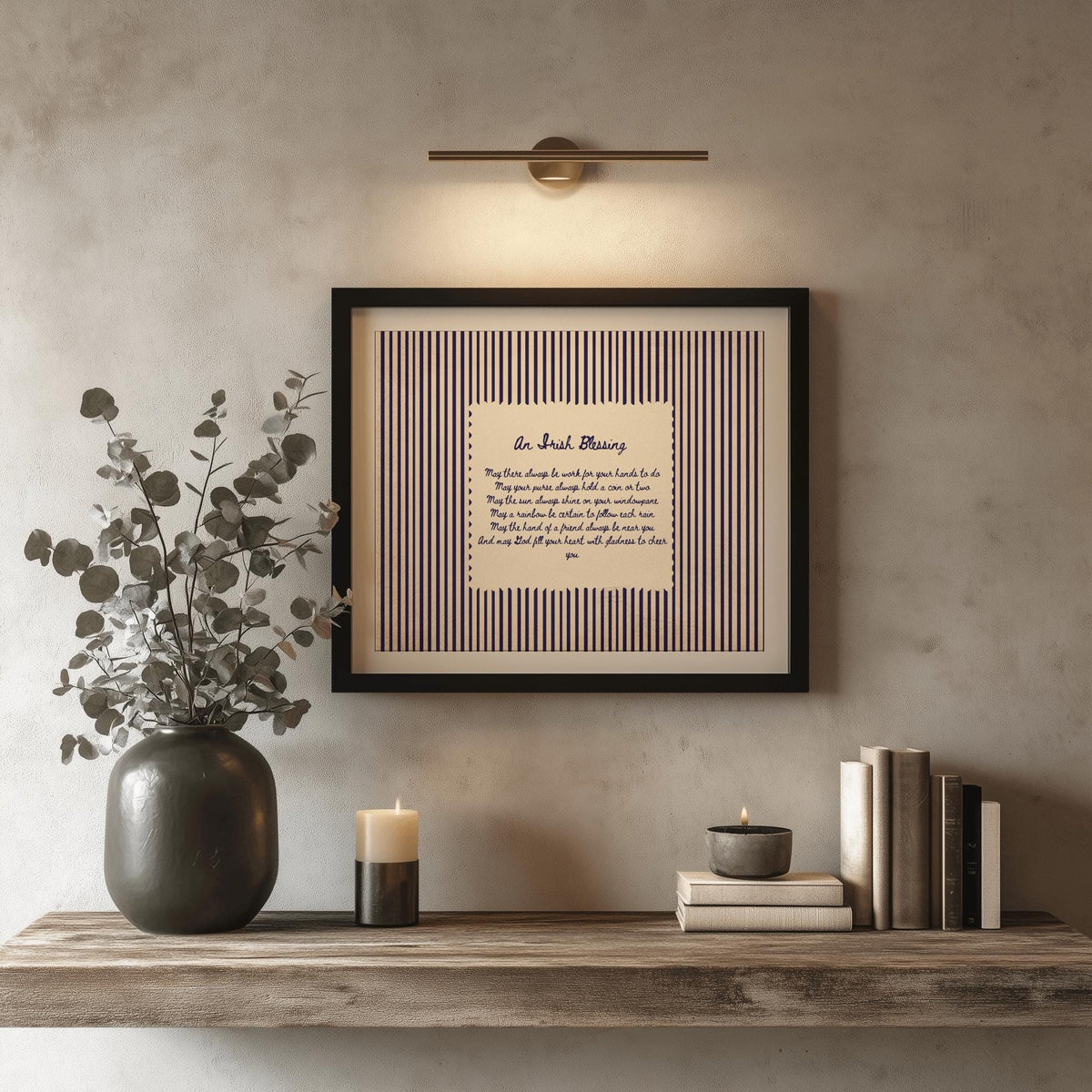 Irish Blessing Irish print – room mockup 4