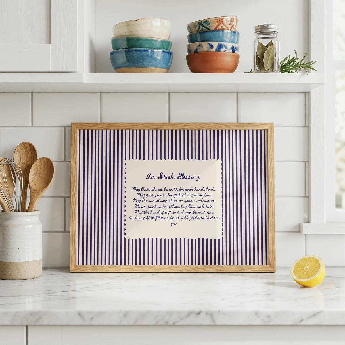 Irish Blessing Irish print – room mockup 1