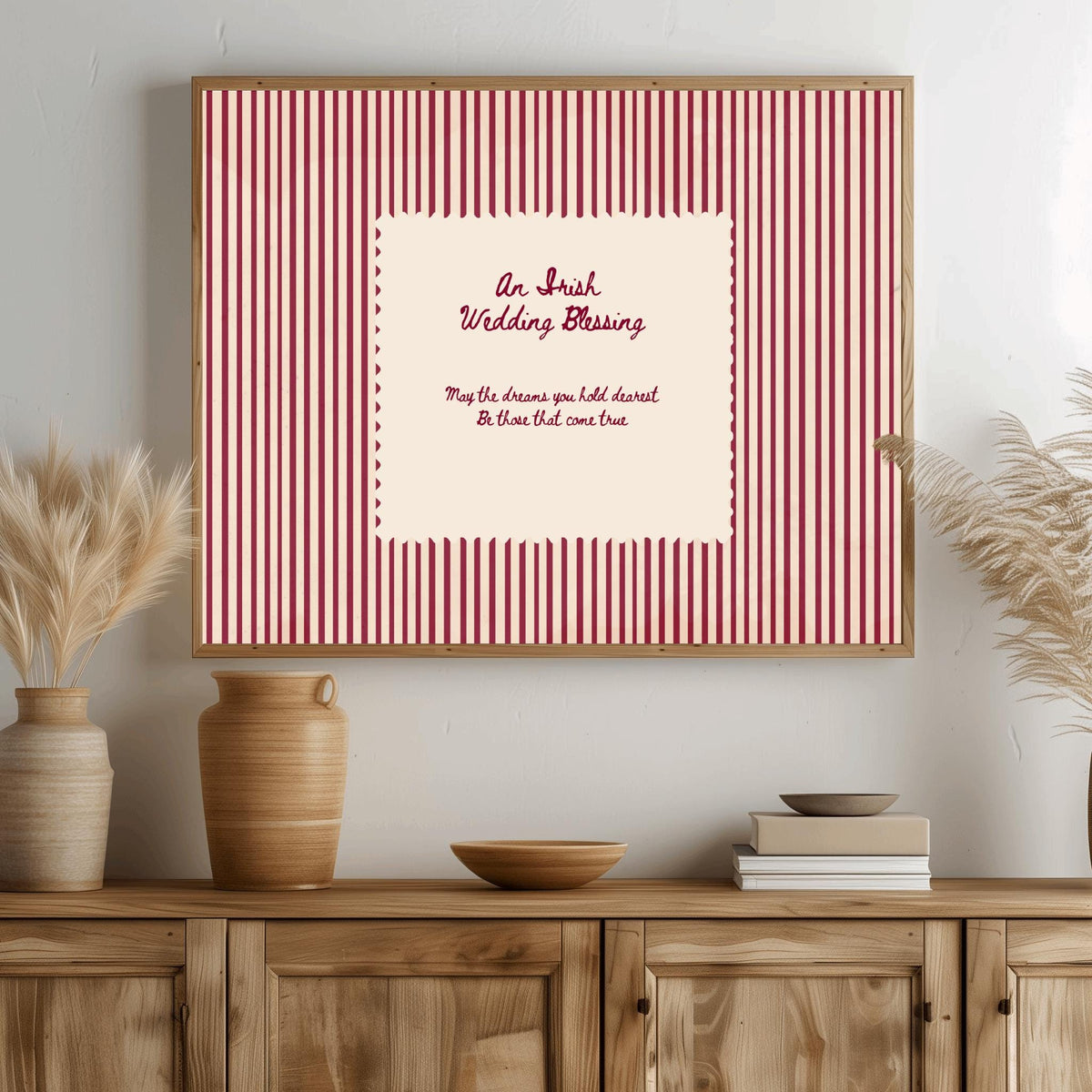 Irish Wedding Blessing Irish print – room mockup 3