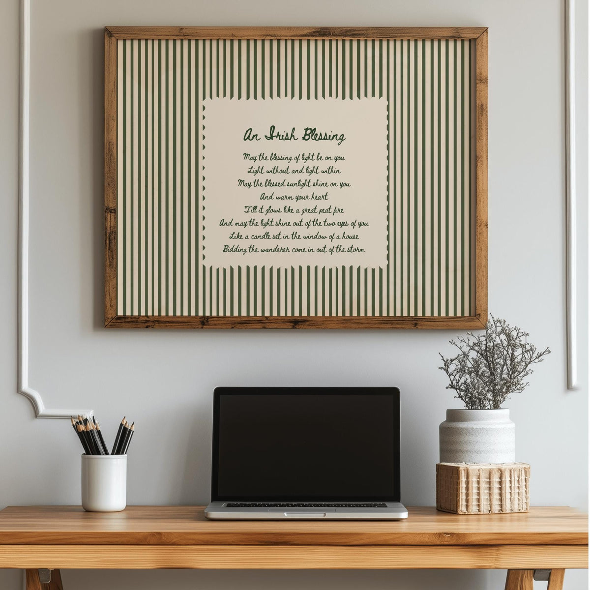Blessing of Light Irish print – room mockup 3
