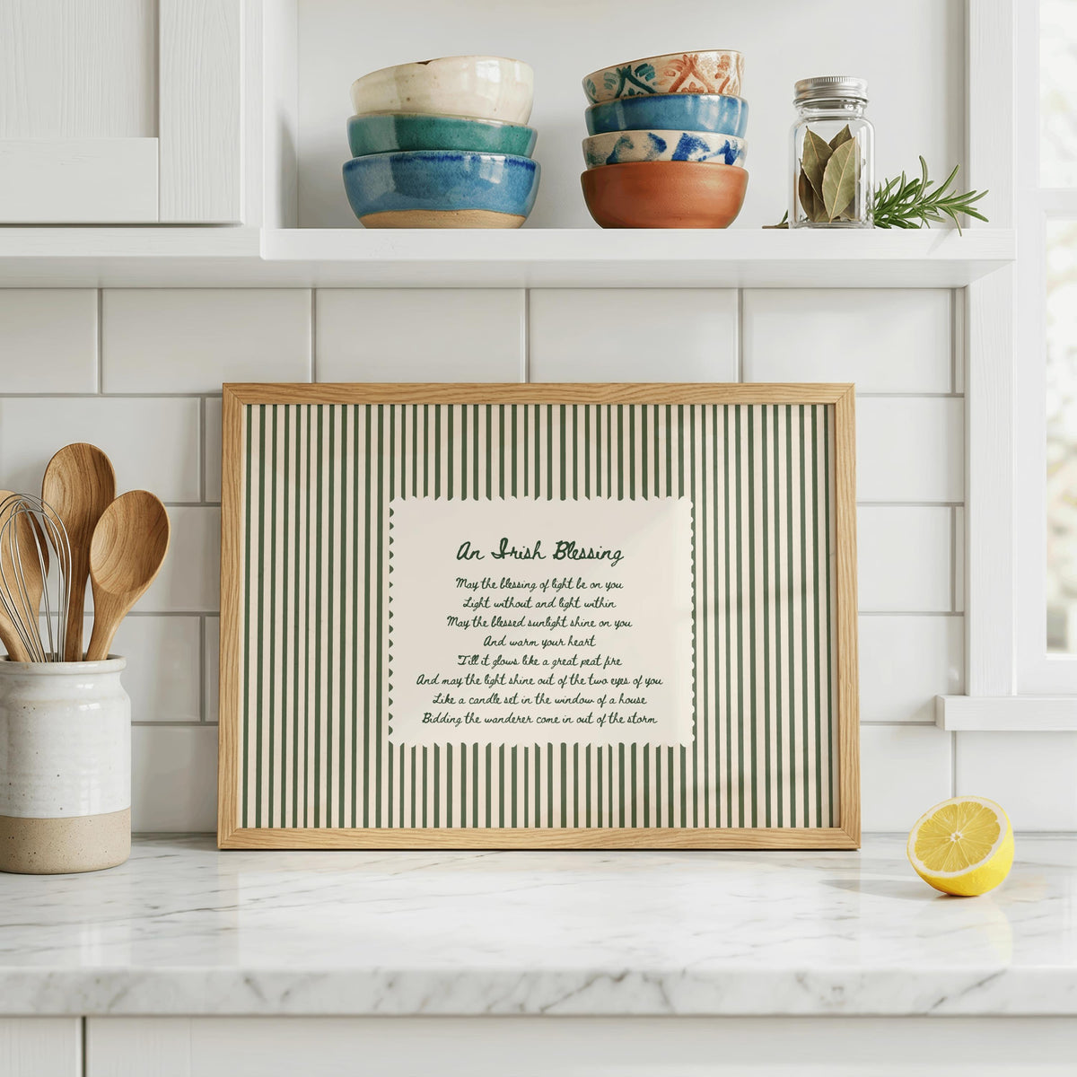 Blessing of Light Irish print – room mockup 2