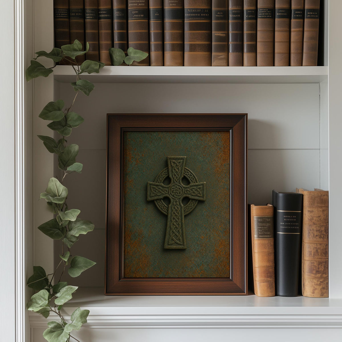 Rustic Celtic Cross Irish print – photo 2