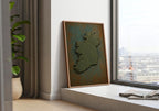 Vintage Ireland Map Silhouette Irish print – photo 2