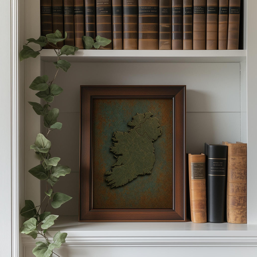 Vintage Ireland Map Silhouette Irish print – photo 8