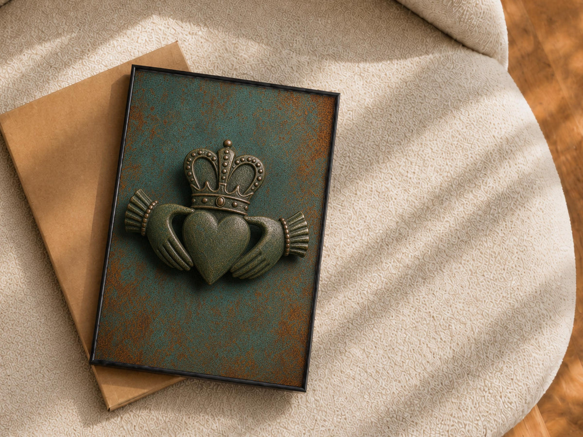 Claddagh Heart Vintage Irish print – photo 5