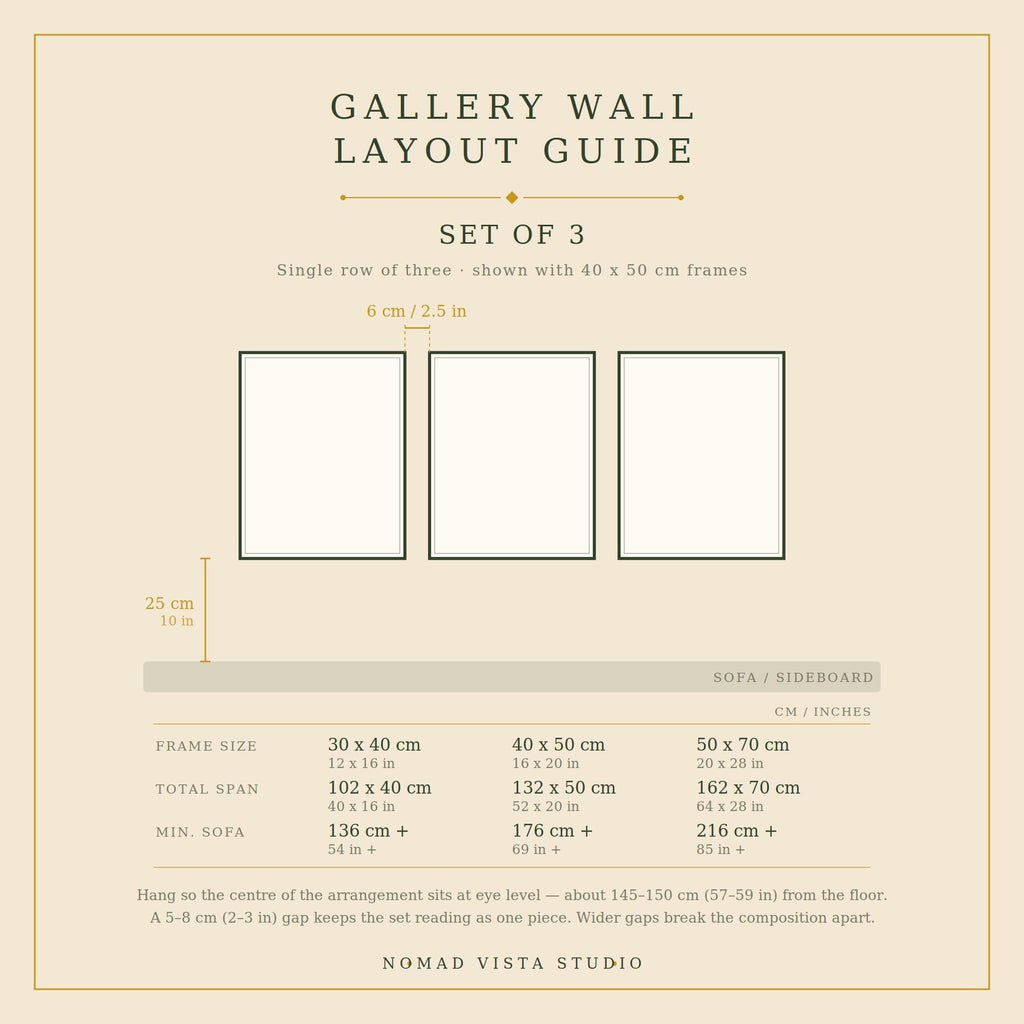 Shamrock, Claddagh and harp verdigris Irish print set – wall mockup 8