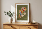 Fáilte Floral Bouquet Irish print – room mockup 3