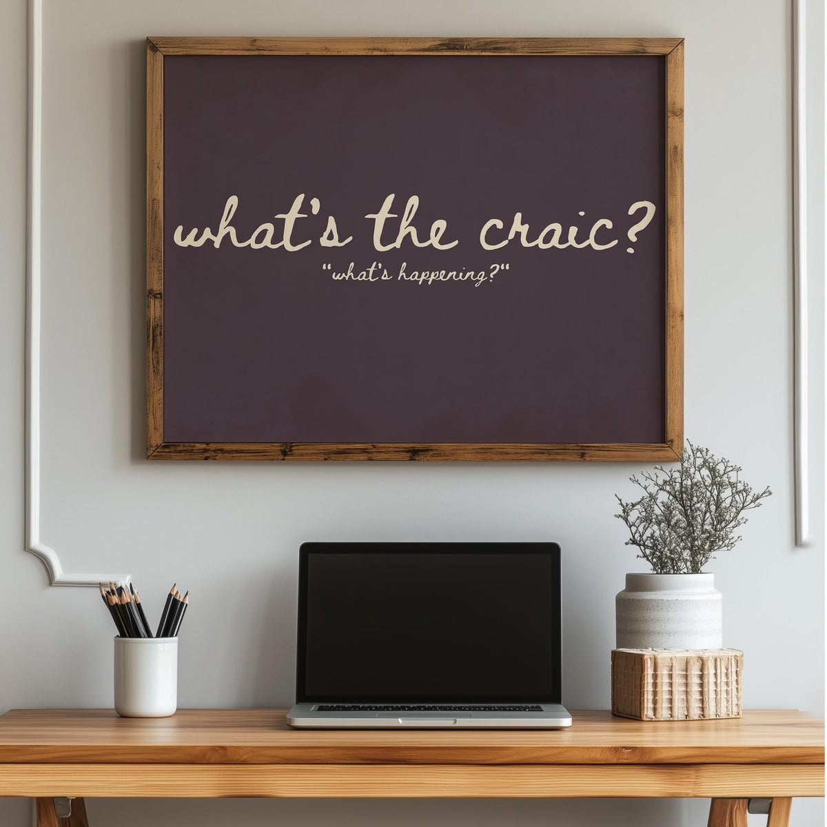 What's the Craic Plum Irish print – photo 3