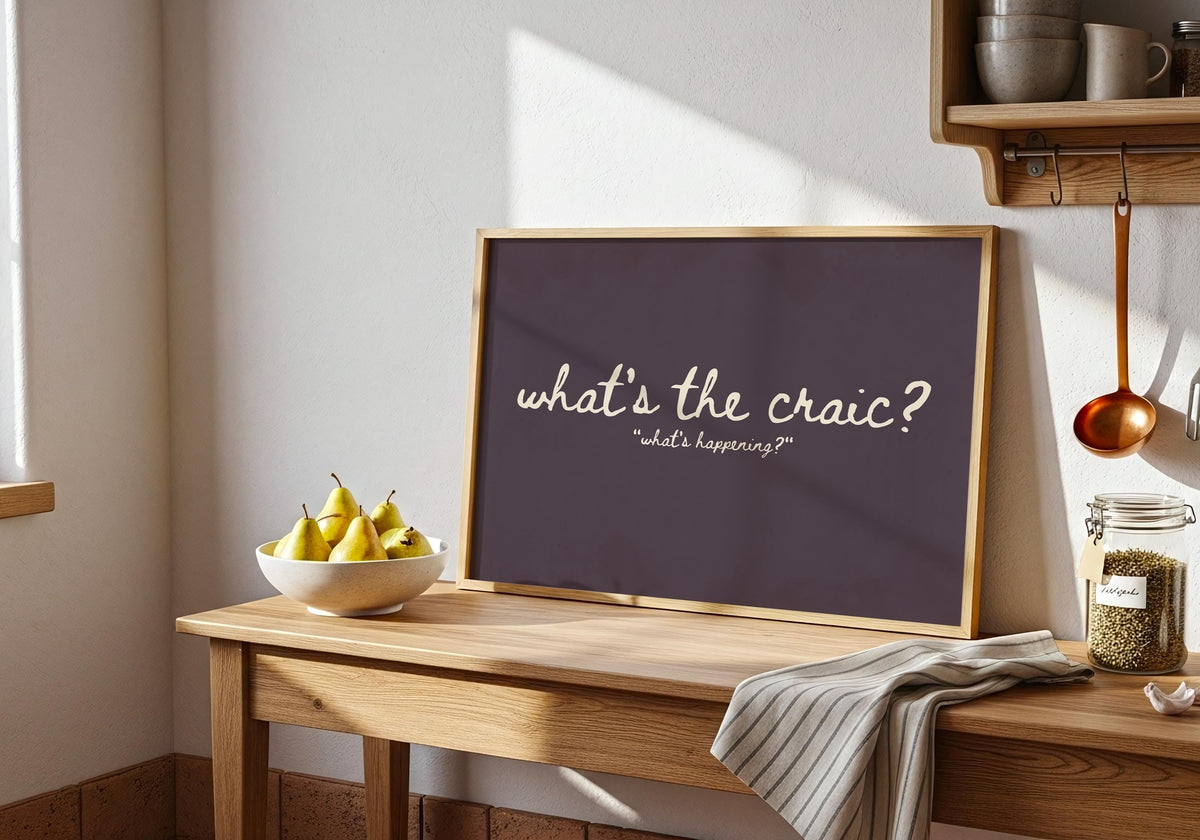 What's the Craic Plum Irish print – photo 9
