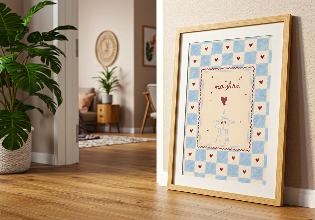 Mo Grá heart balloon Irish print – mockup 9