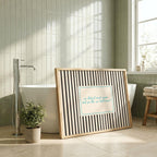 An bhfuil cead agam dul go dtí an leithreas Irish print – wall mockup 4