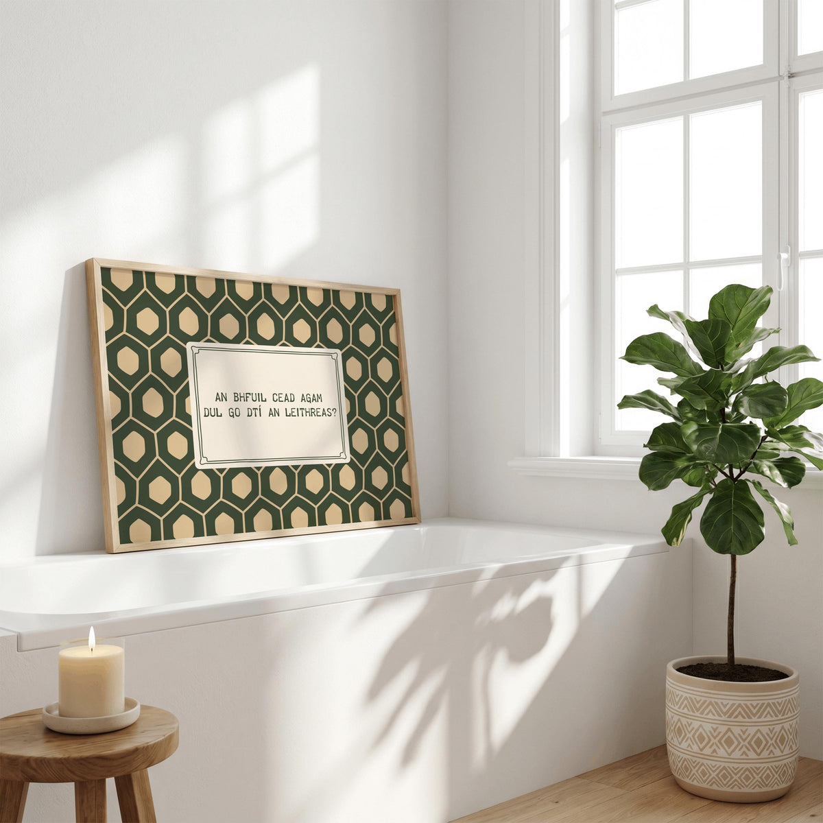 An Bhfuil Cead Agam Irish print – mockup 6