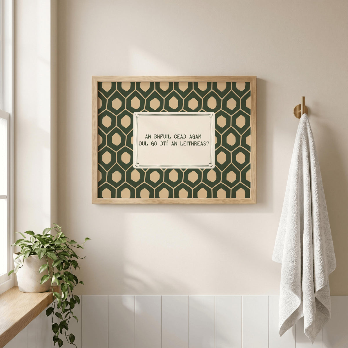 An Bhfuil Cead Agam Irish print – mockup 4