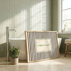 An Bhfuil Cead Agam bathroom Irish print – wall mockup 4