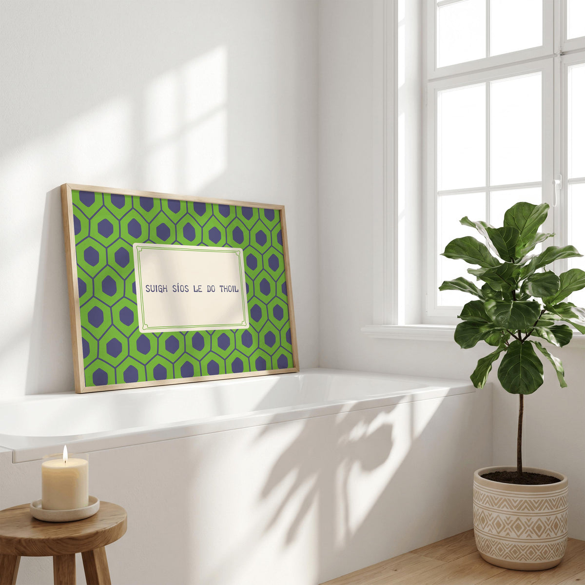 Suigh Síos Le Do Thoil Irish print – mockup 5