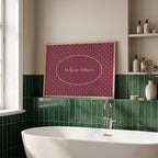 Tá tú go hálainn polka dot Irish print – wall mockup 4